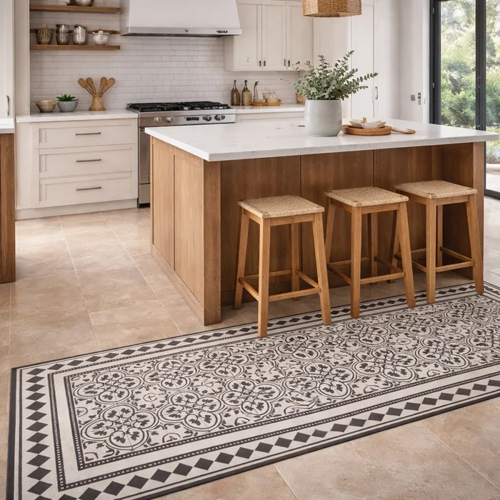 שטיח פי.וי.סי אריחים דגם ";מונקו"; - Monaco Tile Rug