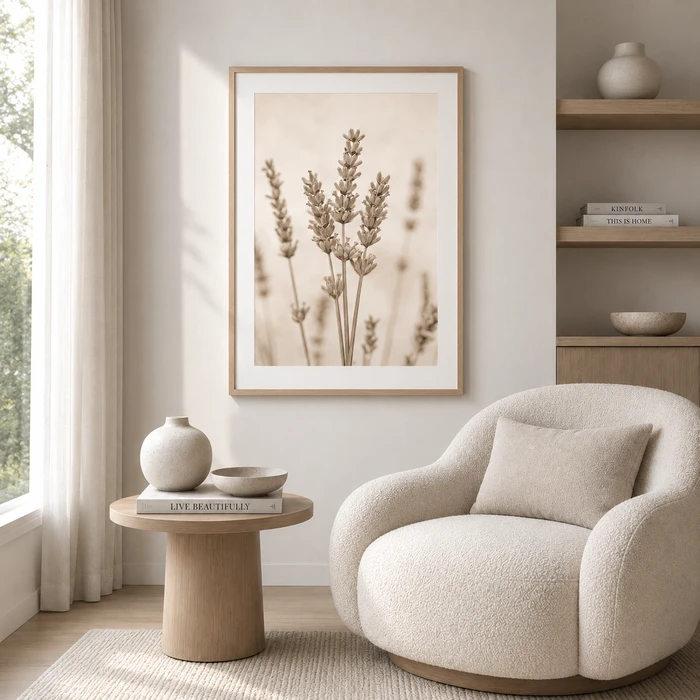 תמונת לבנדר טבעי - דגם 06 - Soft Botanical Collection