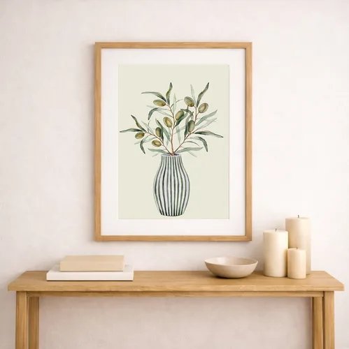 תמונה של כד עם עלי זית –