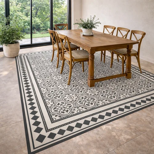 שטיח פי.וי.סי אריחים דגם "מונקו" - Monaco Tile Rug