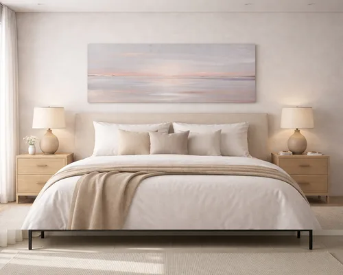 תמונת אבסטרקט בעיצוב מינימליסטי מודרני דגם  "Soft Horizon" בעיצוב מינימליסטי יוקרתי